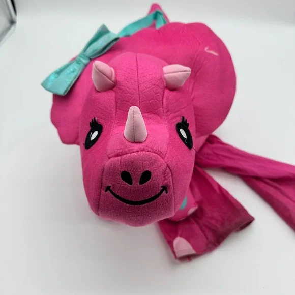 Spirit Halloween Kids Ride-In Pink Triceratops Dinosaur Costume One Size 966658 - Picture 4 of 8